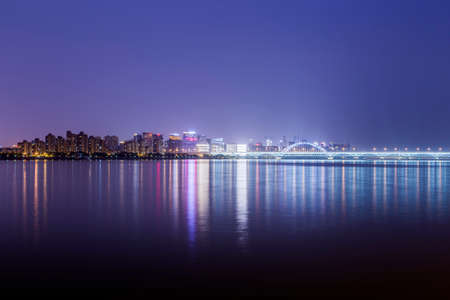 Hangzhou City Lightsの写真素材