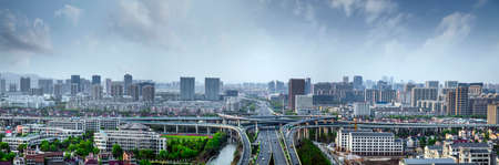 Hangzhou China urban architectureのeditorial素材