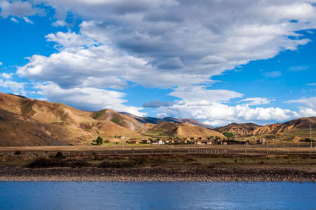 Plateau in Western Chinaの写真素材