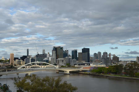 Brisbane City Cloudedのeditorial素材