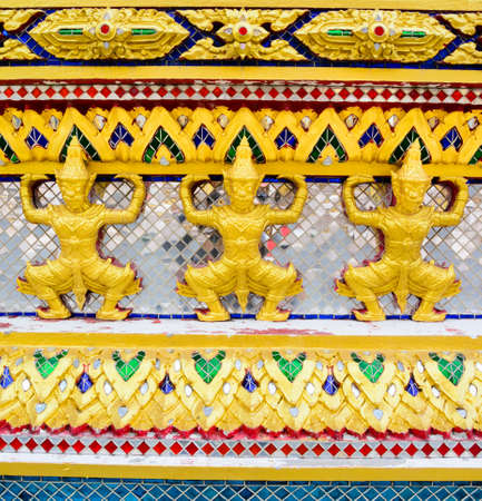 Temple Thai in bangkokの写真素材