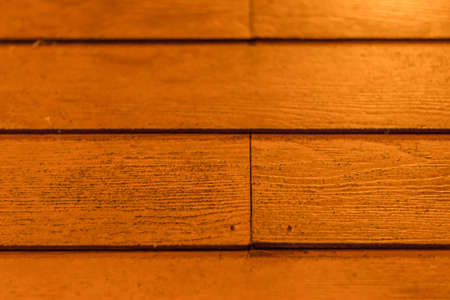 selective focus Brown Wood floor panel texture backgroundの写真素材