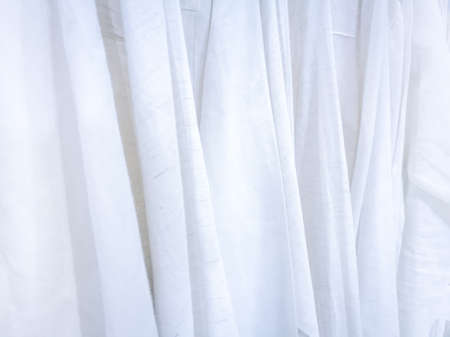 natural fabric linen texture for design. sackcloth textured. White Canvas for Backgroundの写真素材