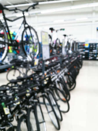Shop bicycle for sale,blur for background.の写真素材