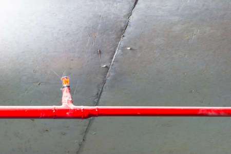 Pipe Systems, pipeline on building ceiling.の写真素材