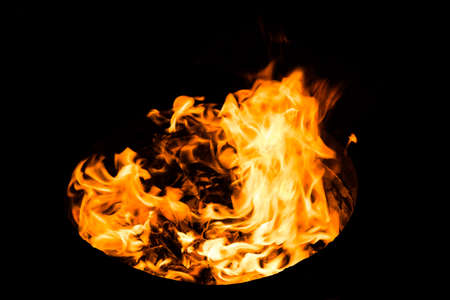 Fire flames backgroundの写真素材