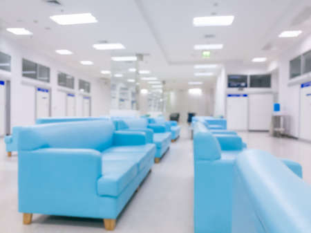 abstract hospital interior blur backgroundの写真素材