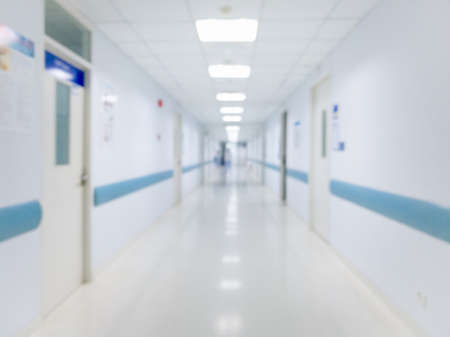 abstract hospital interior blur backgroundの写真素材