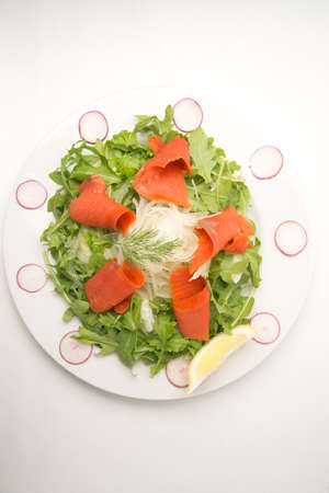 salmon saladの写真素材