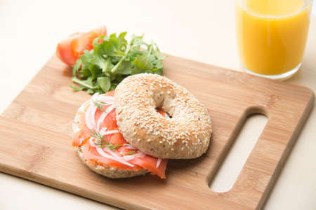 salmon begalの写真素材