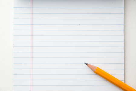 note pad and pencilの写真素材