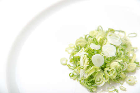 sliced scalionの写真素材