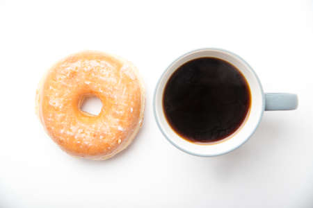 coffee and doughnutの写真素材