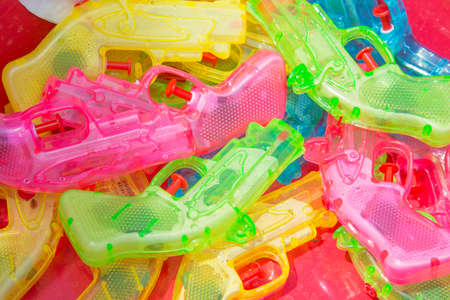 colorful water gunの写真素材