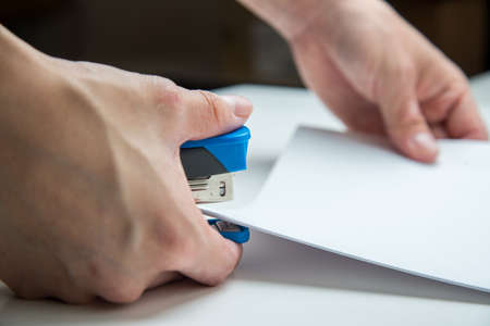 using stapler