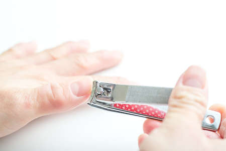 nail clippingの写真素材