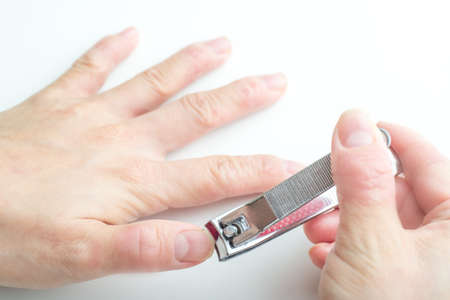 nail clippingの写真素材