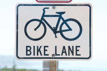 ocean view bike roadの写真素材