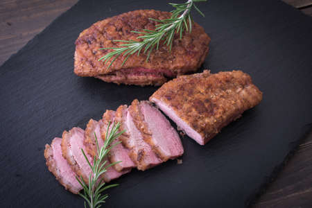 roasted duck breastの写真素材