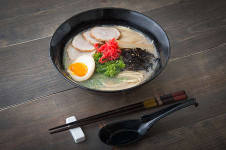 Hakata style Tonkotsu Ramenの写真素材