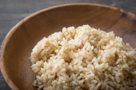 brown riceの写真素材