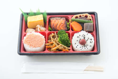 shoukadou style japanese traditional bentoの写真素材