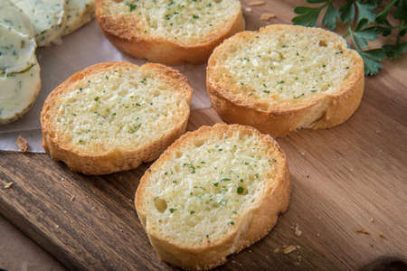 garlic toastの写真素材