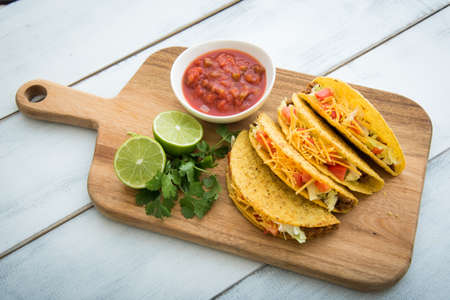 hard shell tacosの写真素材