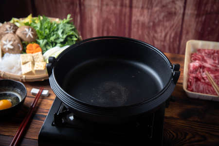 Sukiyaki, japanese famous beef hot pot 