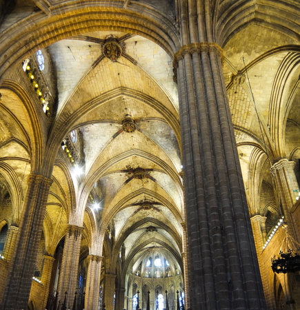 Cathedral in Barcelonaのeditorial素材