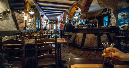 Evening at the pub.のeditorial素材