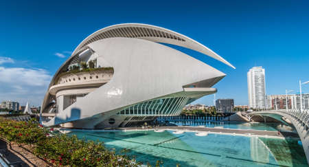 Editorial:  7 November, 2013, The Opera house, Palau de les Arts Reina Sofia, just under 3 months before the removal of the ceramic mosaic facade.のeditorial素材