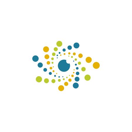 eye technology design logo vctorのイラスト素材