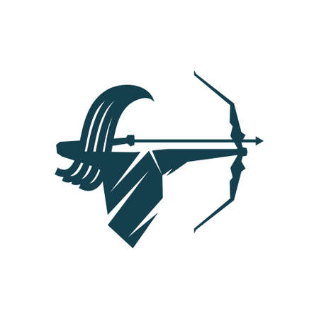 logo design archery icon vector