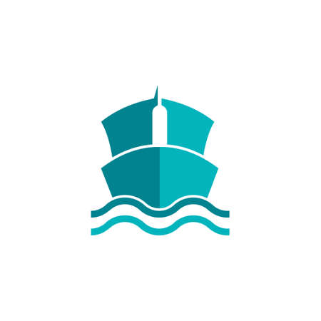 logo design ship with bottle vectorのイラスト素材