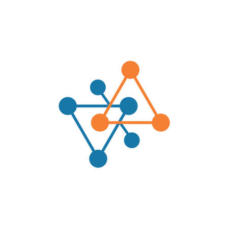 logo design connect data vectorのイラスト素材