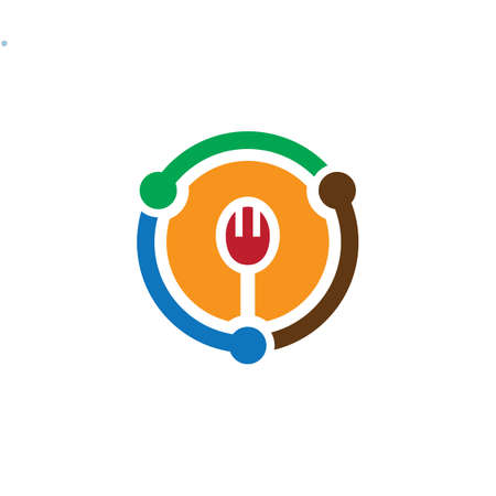 circle fork restaurant logo