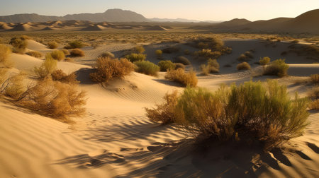 sand dunes in the desert of morocco, africaの素材