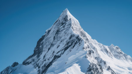 Matterhorn peak in Himalayas, Uttarakhand, Indiaの素材