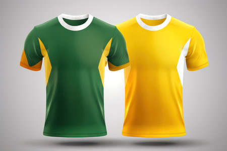 Soccer jersey template for football kit or soccer uniform. Vector illustration.の素材