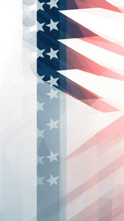 american flag, abstract background, vector illustration, eps10の素材