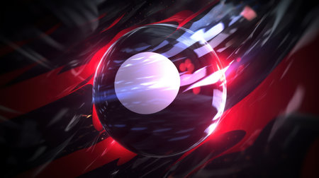 3d illustration of abstract geometric composition,digital art works..の素材