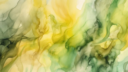 Watercolor ink in water. Abstract background for your design. Digital illustration.の素材