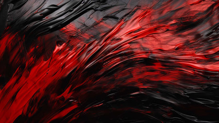 Abstract background with red and black paint splashes. 3d renderingの素材