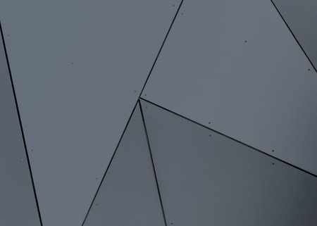 Abstract background of modern architecture. Black and gray colors. Architectural detail.