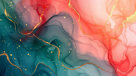 Abstract background with alcohol ink in watercolor style. Vector illustration.の写真素材