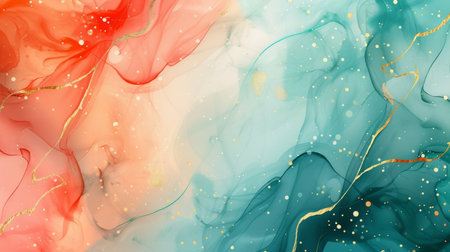 Alcohol ink abstract background. Fluid art texture. Vector illustration.の写真素材