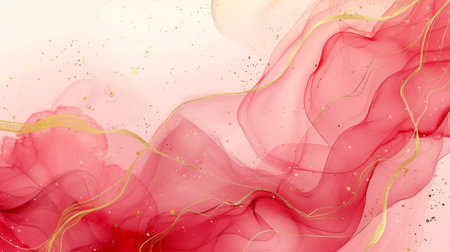 Abstract background with pink and gold elements. Vector illustration for design.の写真素材