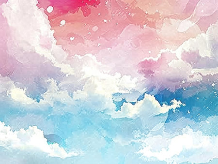 Abstract colorful watercolor for background. Digital art painting. Illustration.の素材