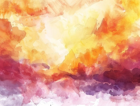 Abstract watercolor background. Colorful texture. Digital art painting.の素材